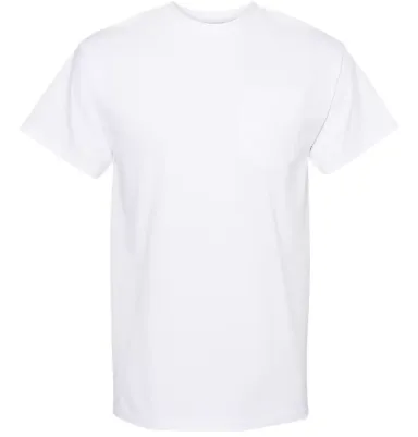Alstyle 1905 Adult Pocket Tee White front view