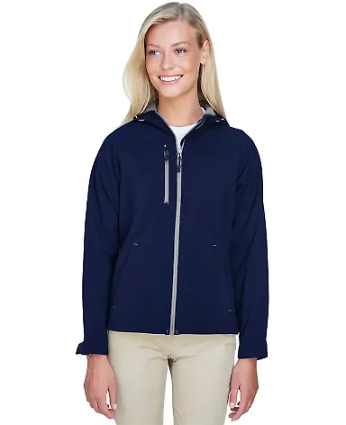 North End 78166 Ladies' Prospect Two-Layer Fleece  CLASSIC NAVY front view