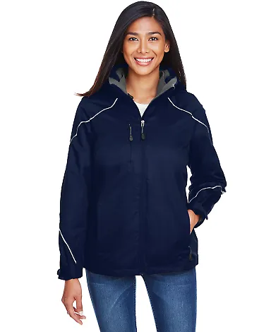 North End 78196 Ladies' Angle 3-in-1 Jacket with B NIGHT front view