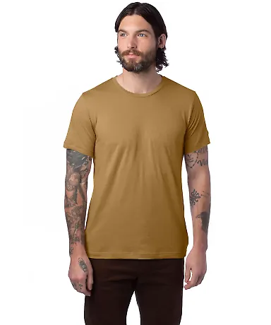 AA1070 Alternative Apparel Basic T-shirt in Brown sepia front view