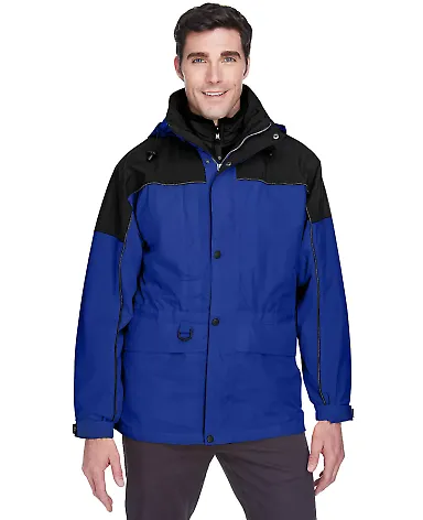 North End 88006 Adult 3-in-1 Two-Tone Parka ROYAL COBALT front view