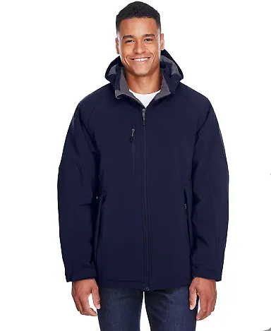 North End 88159 Men's Glacier Insulated Three-Laye CLASSIC NAVY front view