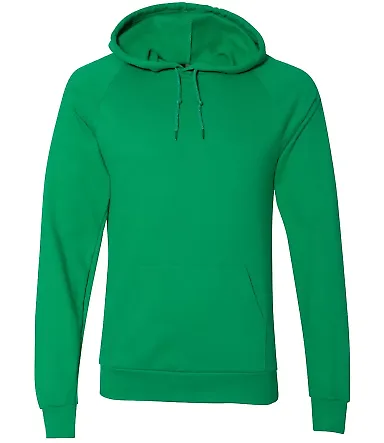 Unisex California Fleece Pullover Hoodie KELLY GREEN front view