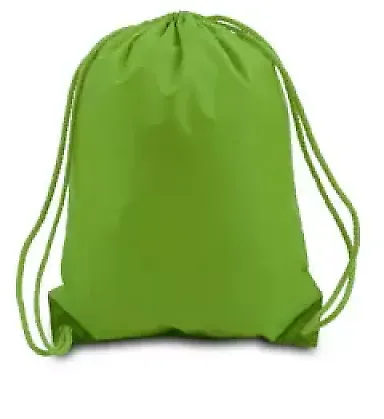 8881 Liberty Bags® Drawstring Backpack LIME GREEN front view