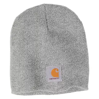 CARHARTT A205 Carhartt  Acrylic Knit Hat Heather Grey front view