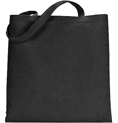8860 Liberty Bags Nicole Cotton Canvas Tote BLACK front view