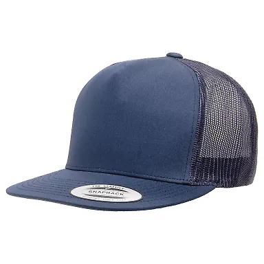 Yupoong-Flex Fit 6006 Five-Panel Classic Trucker C Navy front view