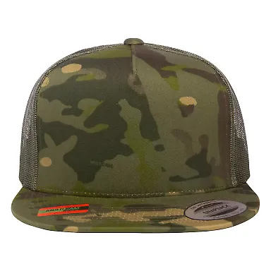 Yupoong-Flex Fit 6006 Five-Panel Classic Trucker C in Multicam tropic/ green front view
