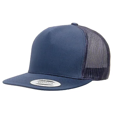 Yupoong 6006 Five-Panel Classic Trucker Cap  NAVY front view