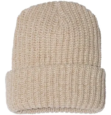 Sportsman SP90 12" Chunky Knit Cap in Oatmeal front view