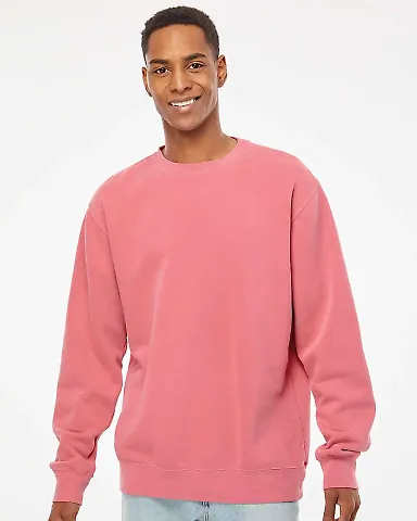 Independent Trading Co. PRM3500 Unisex Pigment Dye Pigment Pink front view