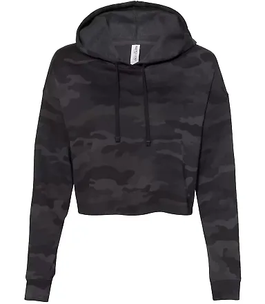Independent Trading Co. AFX64CRP Women's Lightweig Black Camo front view