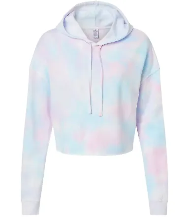 Independent Trading Co. AFX64CRP Women's Lightweig Tie Dye Cotton Candy front view