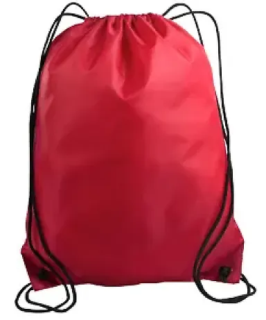 Liberty Bags 8886 Value Drawstring Backpack RED front view