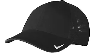 Nike AO9293  Dri-FIT Mesh Back Cap Black/Black front view