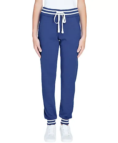 J America 8654 Relay Women's Jogger in Navy front view