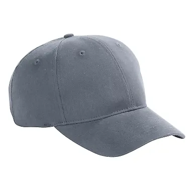 BX002 Big Accessories 6-Panel Brushed Twill Struct in Steel grey front view
