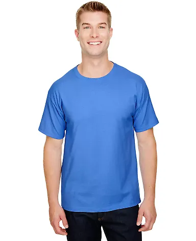 A4 Apparel N3381 Adult  Topflight Heather Performa ROYAL front view