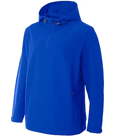 A4 Apparel N4263 Adult Force Water Resistant 1/4 Z ROYAL front view