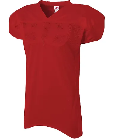A4 Apparel NB4242 Youth Nickleback Football Jersey SCARLET front view