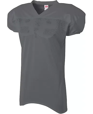 A4 Apparel NB4242 Youth Nickleback Football Jersey GRAPHITE front view