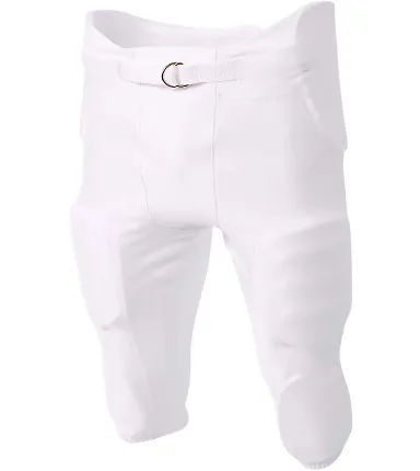 A4 Apparel NB6198 Boy's Integrated Zone Football P WHITE front view