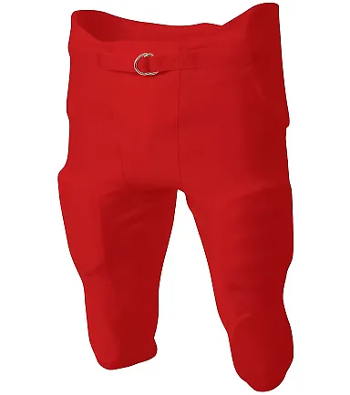 A4 Apparel NB6198 Boy's Integrated Zone Football P SCARLET front view
