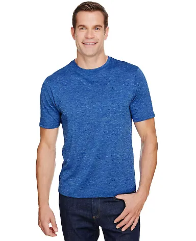 A4 Apparel N3010 Men's Tonal Space-Dye T-Shirt ROYAL front view