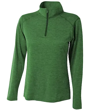 A4 Apparel NW4010 Ladies' Tonal Space-Dye Quarter- KELLY front view