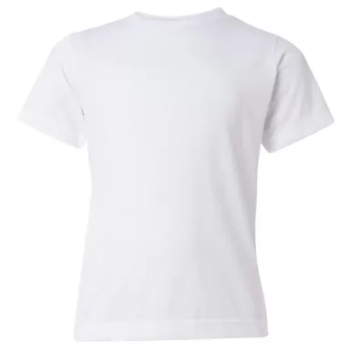 SubliVie 1210 Youth Polyester Sublimation Tee White front view