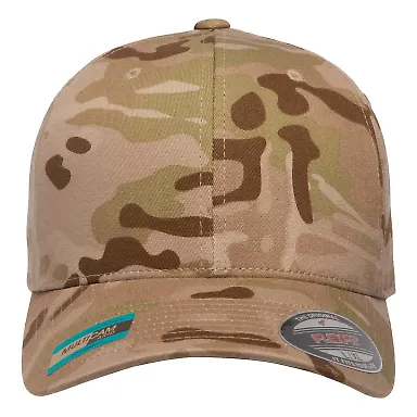 Yupoong Flexfit 6277 Wooly Combed Hat by Yupoong in Multicam arid front view