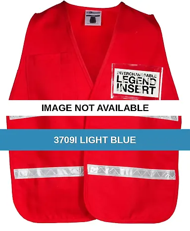 ML Kishigo 3700 3700 Series Incident Command Vest 3709i Light Blue front view