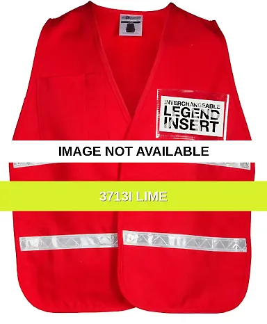 ML Kishigo 3700 3700 Series Incident Command Vest 3713I Lime front view
