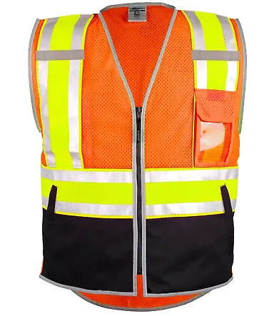ML Kishigo 1543-1544 Ultimate Reflective Vest Orange front view