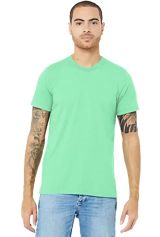 BELLA+CANVAS 3413 Unisex Howard Tri-blend T-shirt in Mint triblend front view