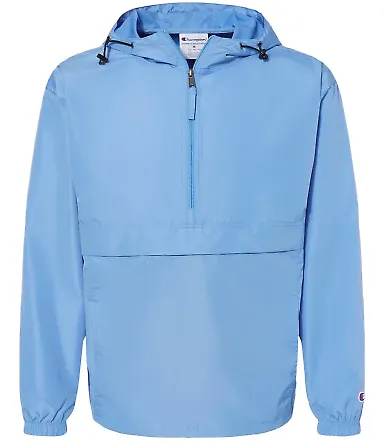 Champion Clothing CO200 Packable Jacket Light Blue front view