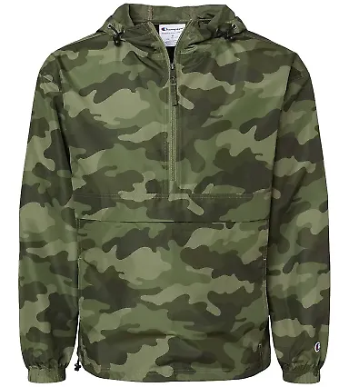 Champion Clothing CO200 Packable Jacket Olive Green Camo front view