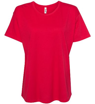 Next Level Apparel N1530 Ladies Ideal Flow T-Shirt in Red front view
