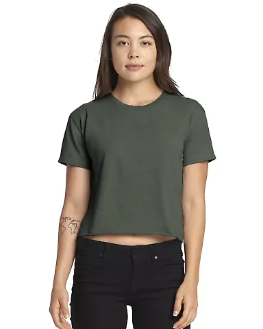 Next Level Apparel 5080 Festival Women's Cali Crop in Royal pine front view