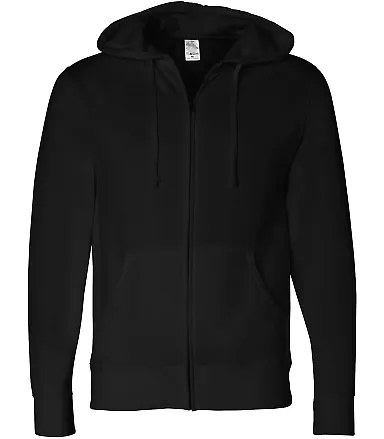 AFX4000Z Independent Trading Co. Full-Zip Hooded S Black front view