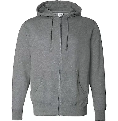 AFX4000Z Independent Trading Co. Full-Zip Hooded S Gunmetal Heather front view