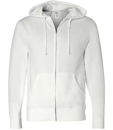AFX4000Z Independent Trading Co. Full-Zip Hooded S White front view