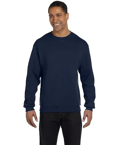 Russel Athletic 698HBM Dri Power® Crewneck Sweats in Navy front view