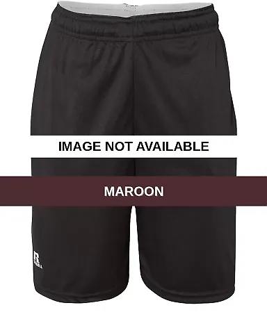 Russel Athletic TS7X2B Youth 7" Essential Pocketed Maroon front view