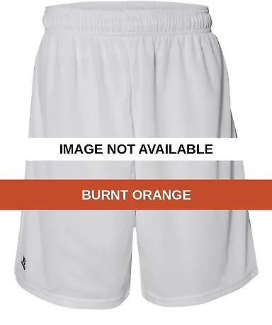 Russel Athletic 651AFM 9" Polyester Tricot Mesh Po Burnt Orange front view