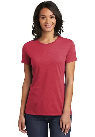 District Clothing DT6002 District    Women's Very  Hthrd Red front view