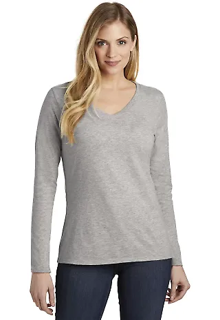District Clothing DT6201 District    Women's Very  Lt Hthr Grey front view