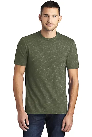 District Clothing DT564 District    Medal Tee Olive front view
