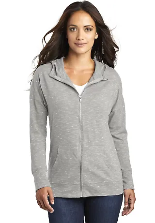 District Clothing DT665 District    Women's Medal  Light Grey front view