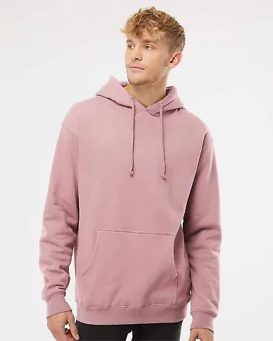 IND4000 Independent Trading Co. Heavyweight hoodie in Dusty pink front view